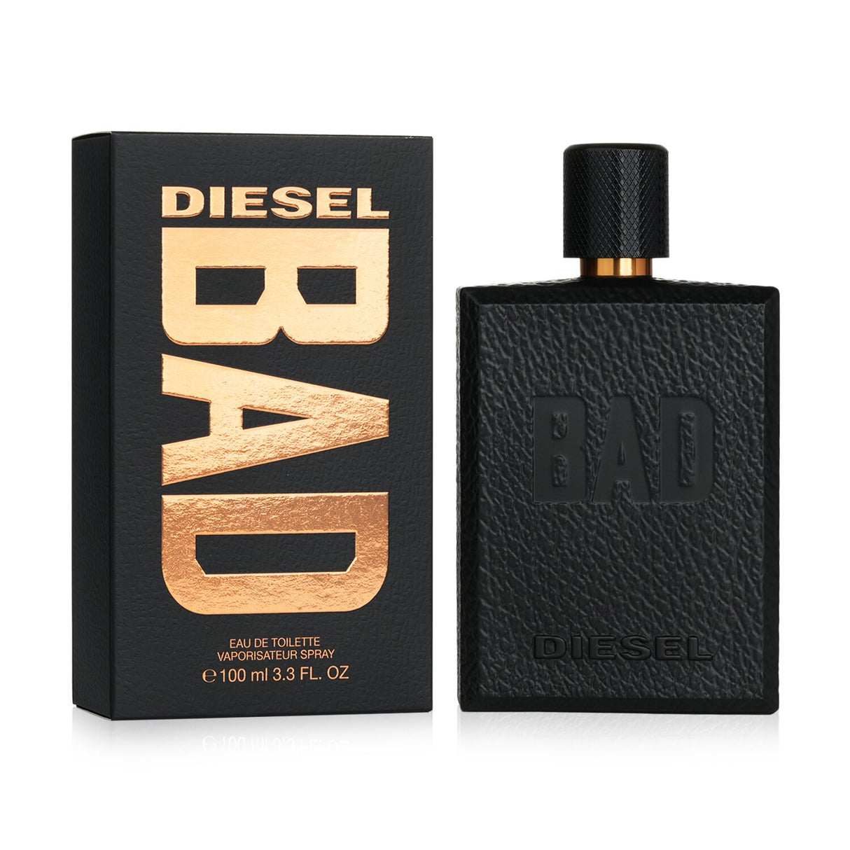 Diesel - Bad Eau De Toilette Spray 100ml for men features citrus and woody notes, perfect for all occasions and lasting impact.