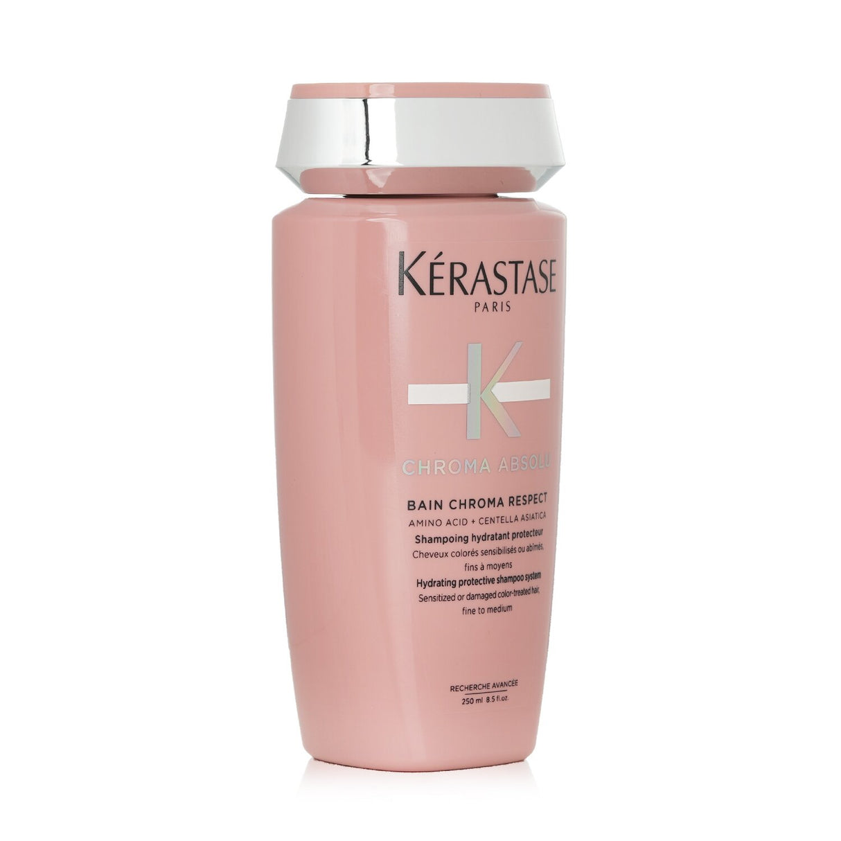 Sulfate-free shampoo for color-treated hair, hydrates, protects color, and enhances shine for fine to medium locks.