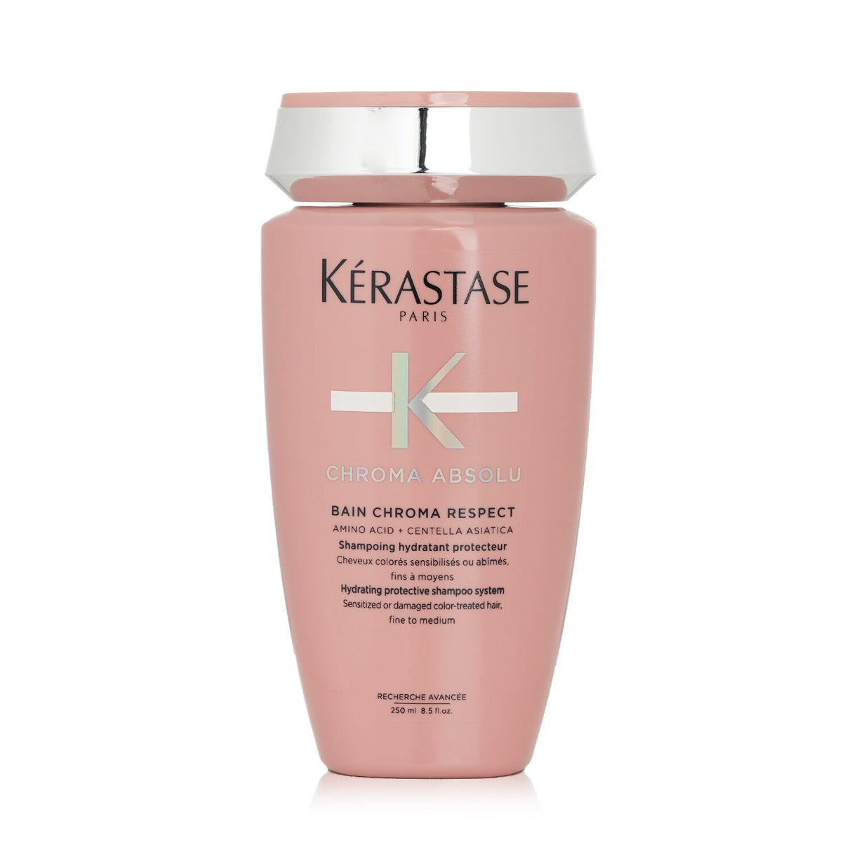 Sulfate-free shampoo for sensitized color-treated hair, hydrates and protects color while enhancing shine and smoothness.