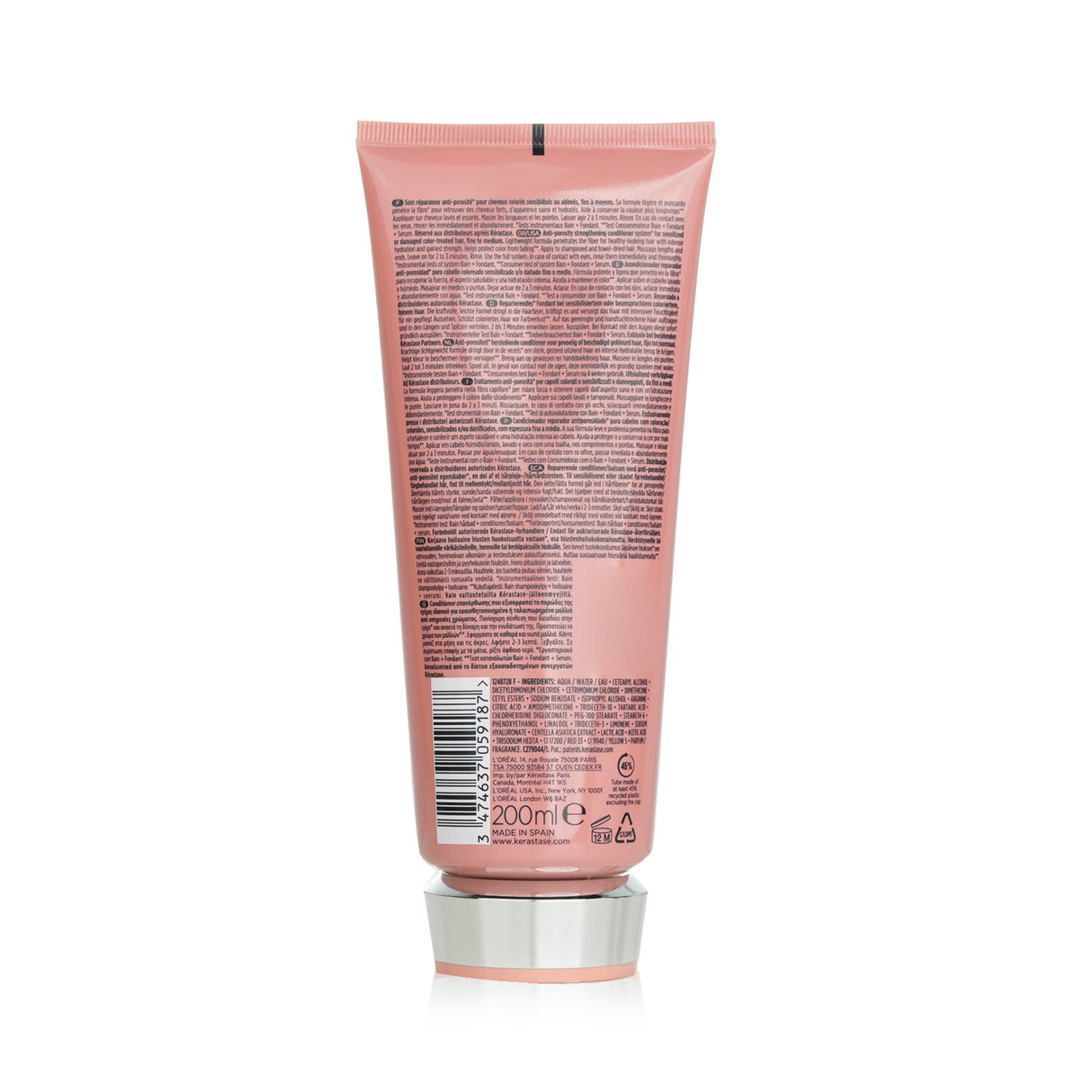 Lightweight conditioner for color-treated hair, enriched with amino acids and Centella Asiatica for nourishment and repair.