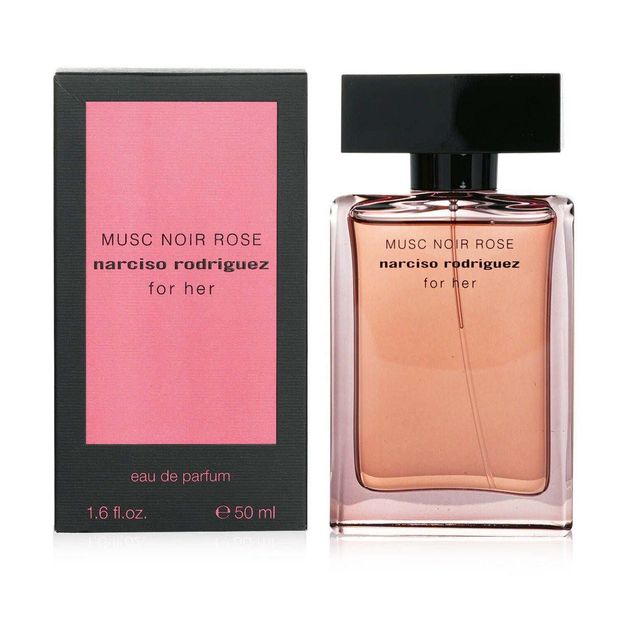 Narciso Rodriguez Musc Noir Rose Eau De Parfum Spray 50ml, a luxurious floral amber scent for modern femininity.