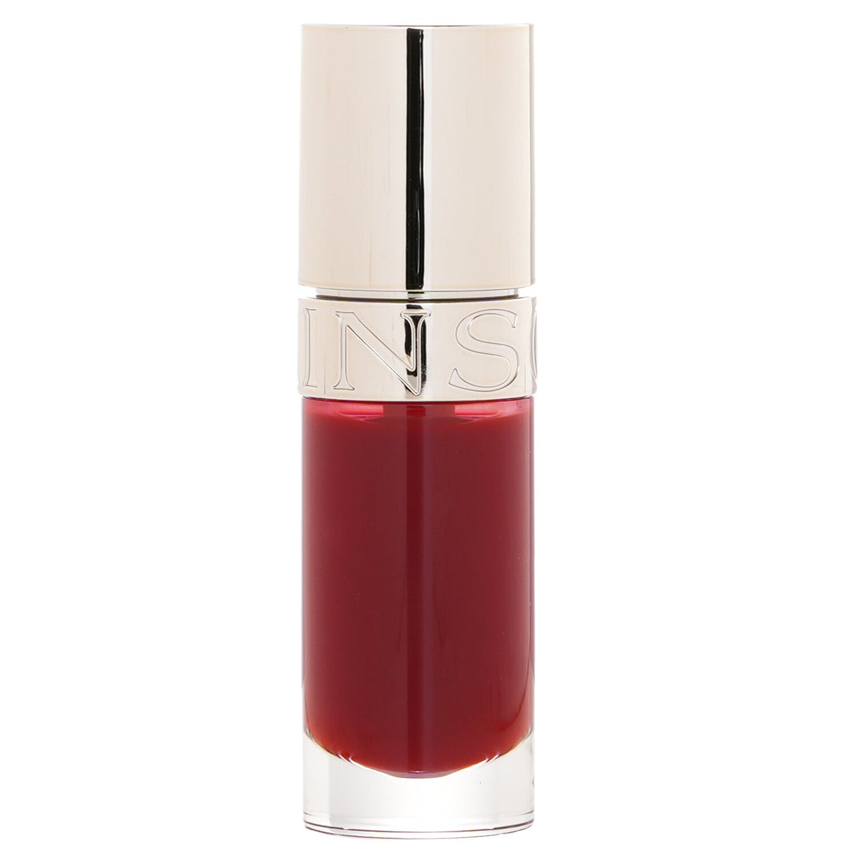 Clarins Lip Comfort Oil #03 Cherry in 7ml, a weightless nourishing lip treatment for hydrated, glossy, and vibrant lips.