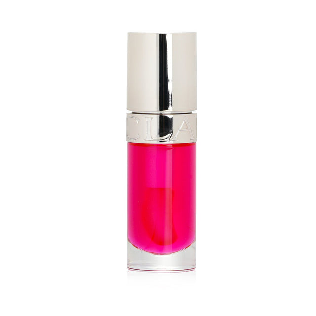 Clarins Lip Comfort Oil in #04 Pitaya, a 7ml nourishing oil for soft, hydrated lips with a fruity scent.