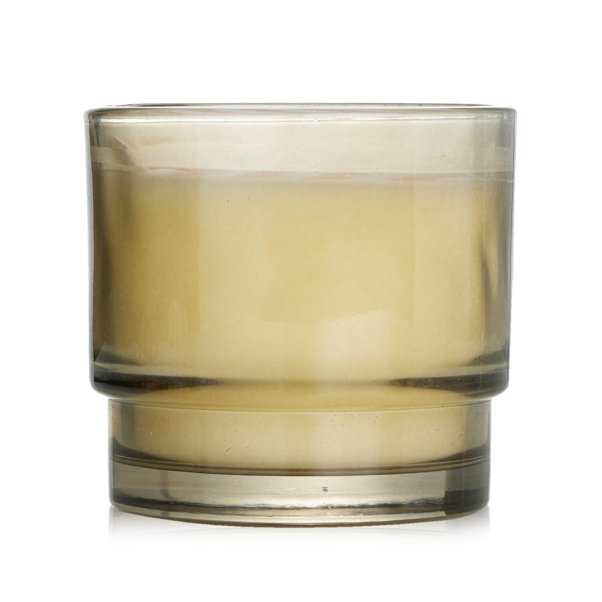 Paddywax Al Fresco Candle in Cotton + Teak, a soy wax blend candle in a reusable glass, burns for 50 hours with refreshing scents.