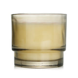 Paddywax Al Fresco Candle in Cotton + Teak, a soy wax blend candle in a reusable glass, burns for 50 hours with refreshing scents.