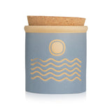 Paddywax Dune Candle in Saltwater Suede with a ceramic vessel, eco-friendly soy wax, and enchanting fresh scent.