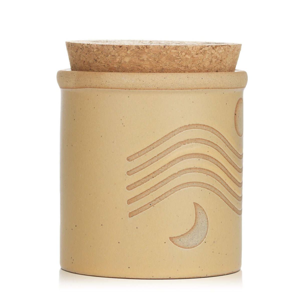 Paddywax Dune Candle in orange zest and bergamot with eco-friendly ceramic vessel and cork lid, burns for 56 hours.