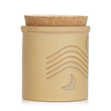 Paddywax Dune Candle in orange zest and bergamot with eco-friendly ceramic vessel and cork lid, burns for 56 hours.