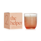 Elegant Paddywax Enneagram candle in an ombre glass, crafted from soy wax for a clean 42-hour burn, embodying the Helper's nurturing vibe.