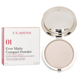 Clarins Ever Matte Compact Powder #01 Very Light, 10g - lightweight powder for a flawless matte finish and shine control.