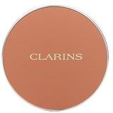 Clarins Ever Matte Compact Powder in #06 Deep, lightweight formula for a matte finish, enriched with strawberry extract and peach milk.