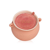 Paddywax Santorini Candle in Raw Clay & Pear, a 240g artisanal candle in a ribbed pottery jug, with a lasting pear fragrance.