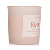 Paddywax Wellness Candle - Relief in a milky glass jar, infused with essential oils for soothing ambiance, burns for 35 hours.