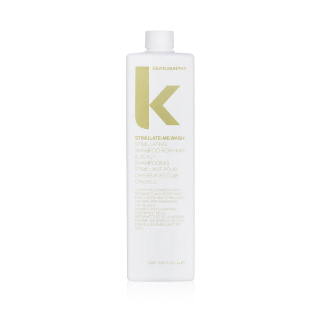 Aromatic 1000ml shampoo for all hair types, enriched with Bergamot Mint and Black Pepper for scalp stimulation and gentle cleansing.