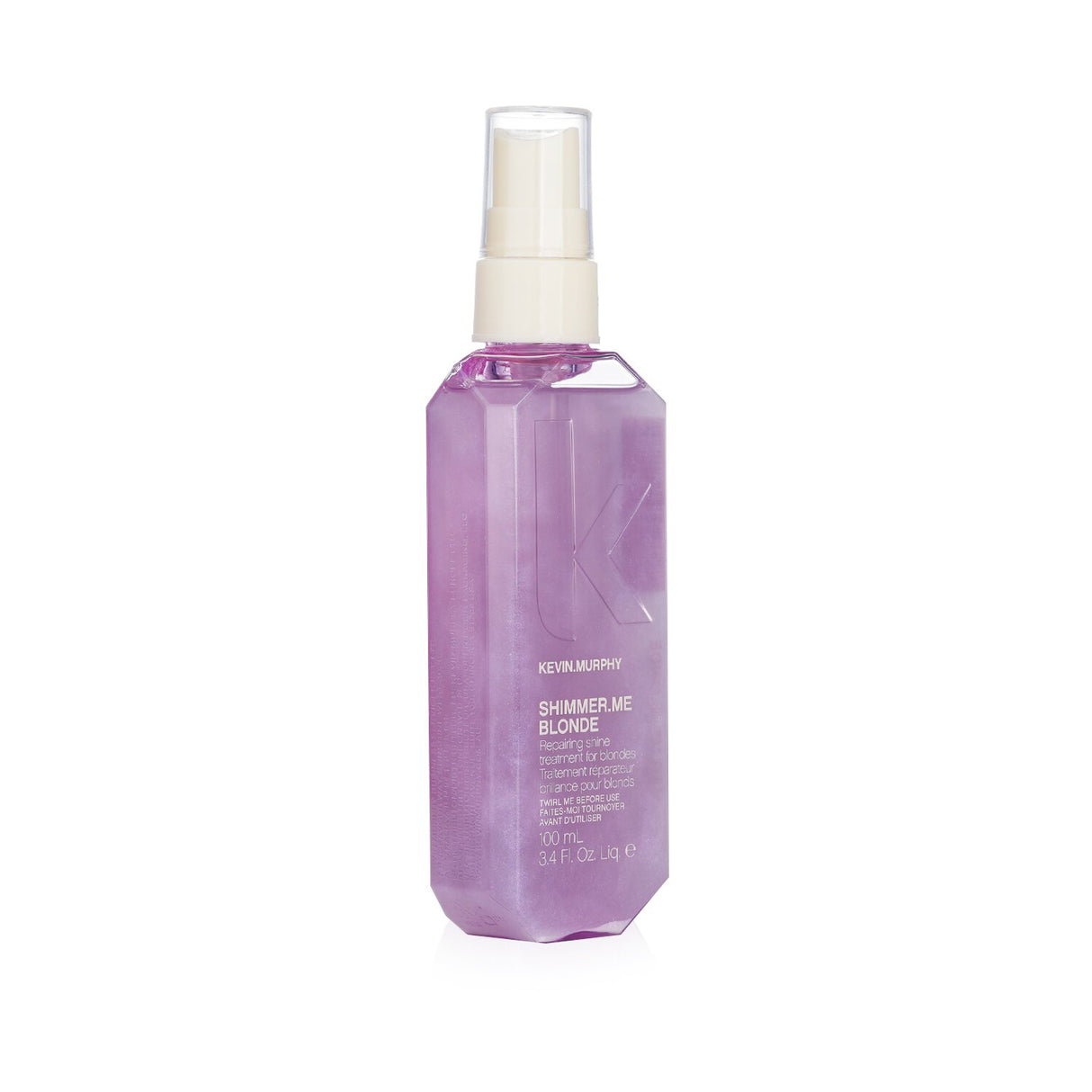 Repairing shine treatment for blondes, enriched with color enhancers and optical brighteners for radiant, luminous hair.