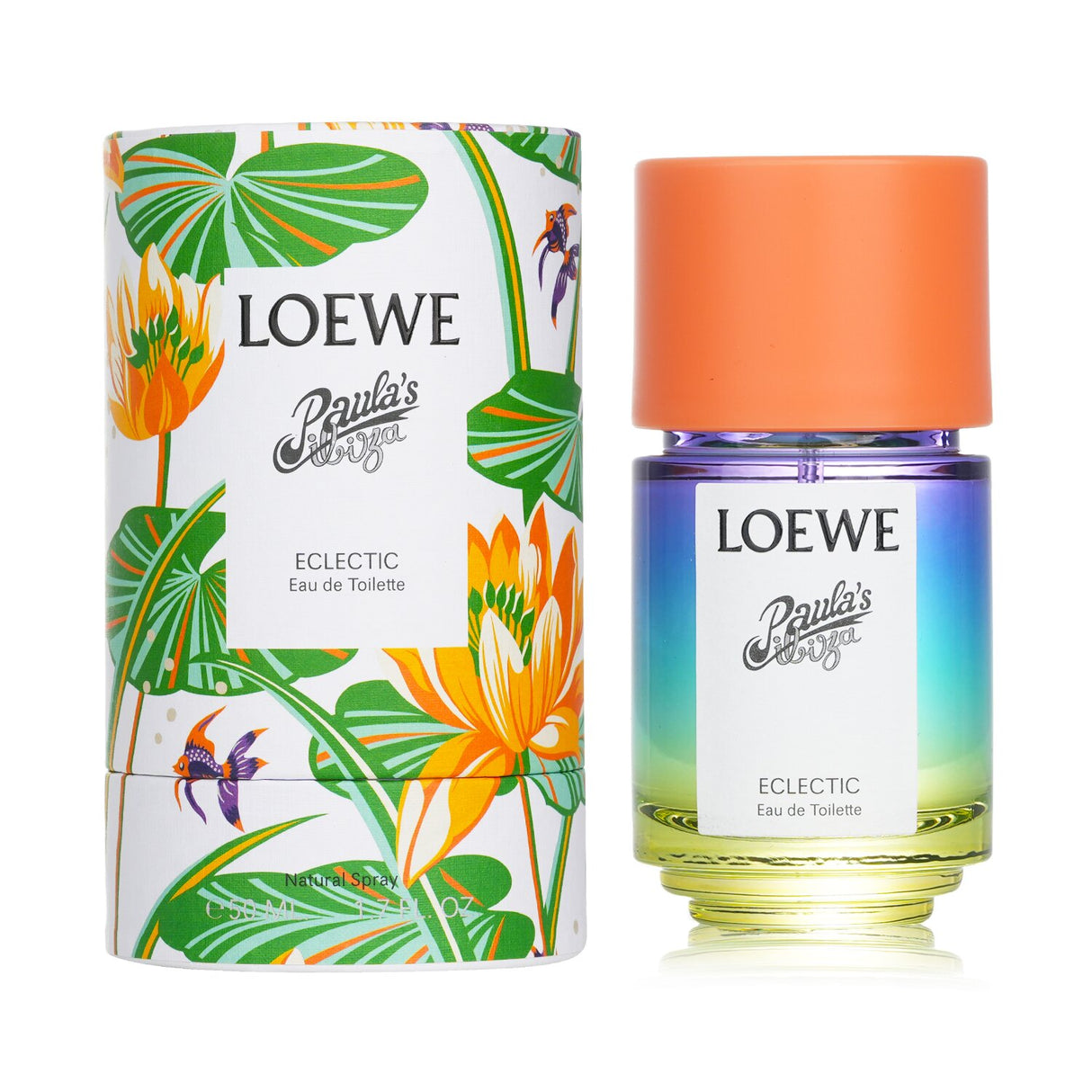 Loewe Paula's Ibiza Eclectic Eau De Toilette, 50ml, a unisex woody floral fragrance capturing summer's vibrant essence.