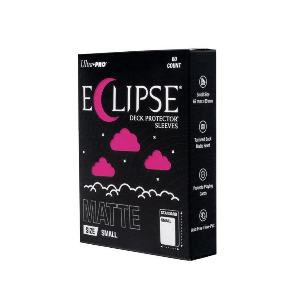 Ultra Pro: UP16698 ECLIPSE Matte Small DECK PROTECTOR Sleeves: Hot Pink - 60ct