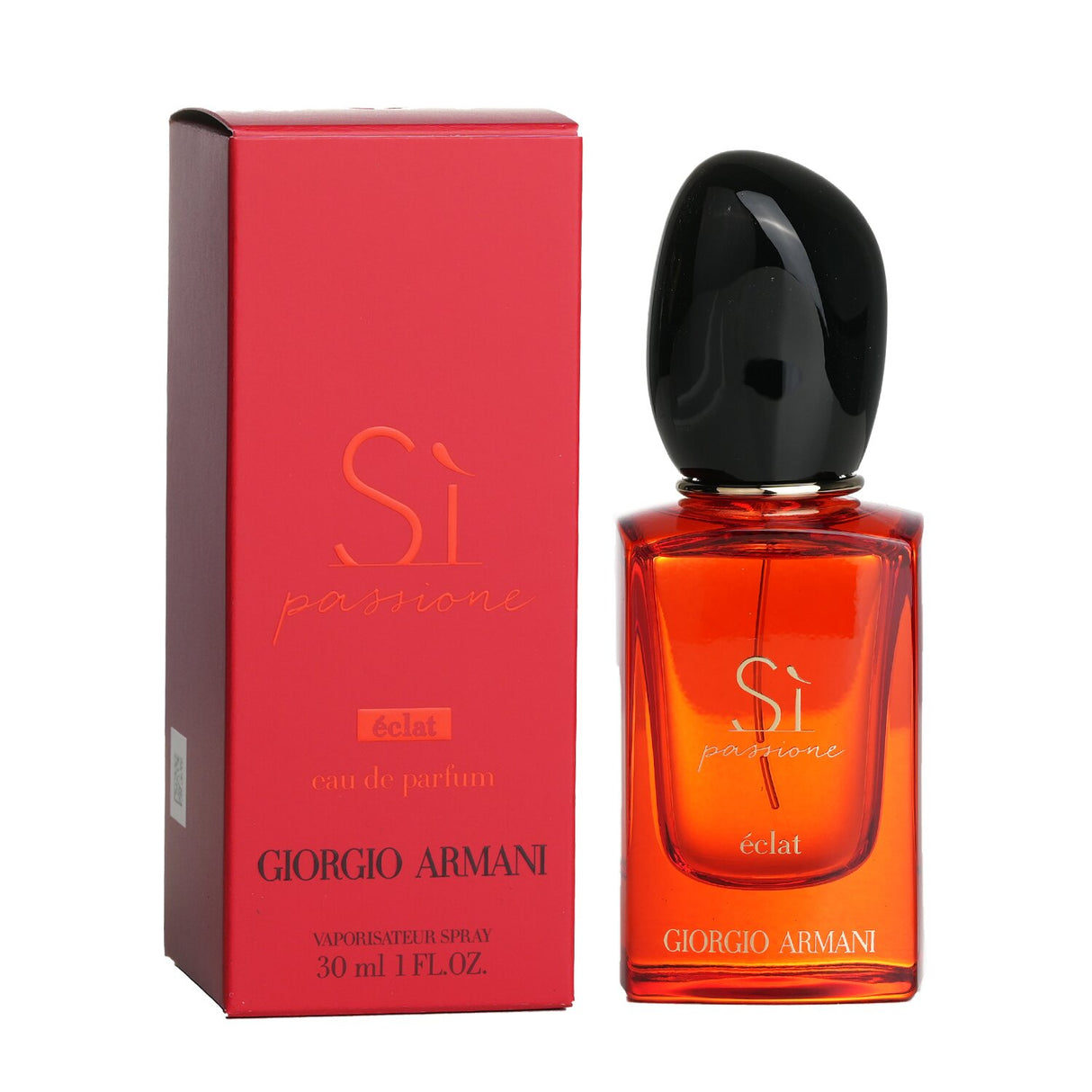 Luxury 30ml Giorgio Armani Si Passione Eclat Eau De Parfum in ruby-red bottle, featuring floral fruity notes for modern women.