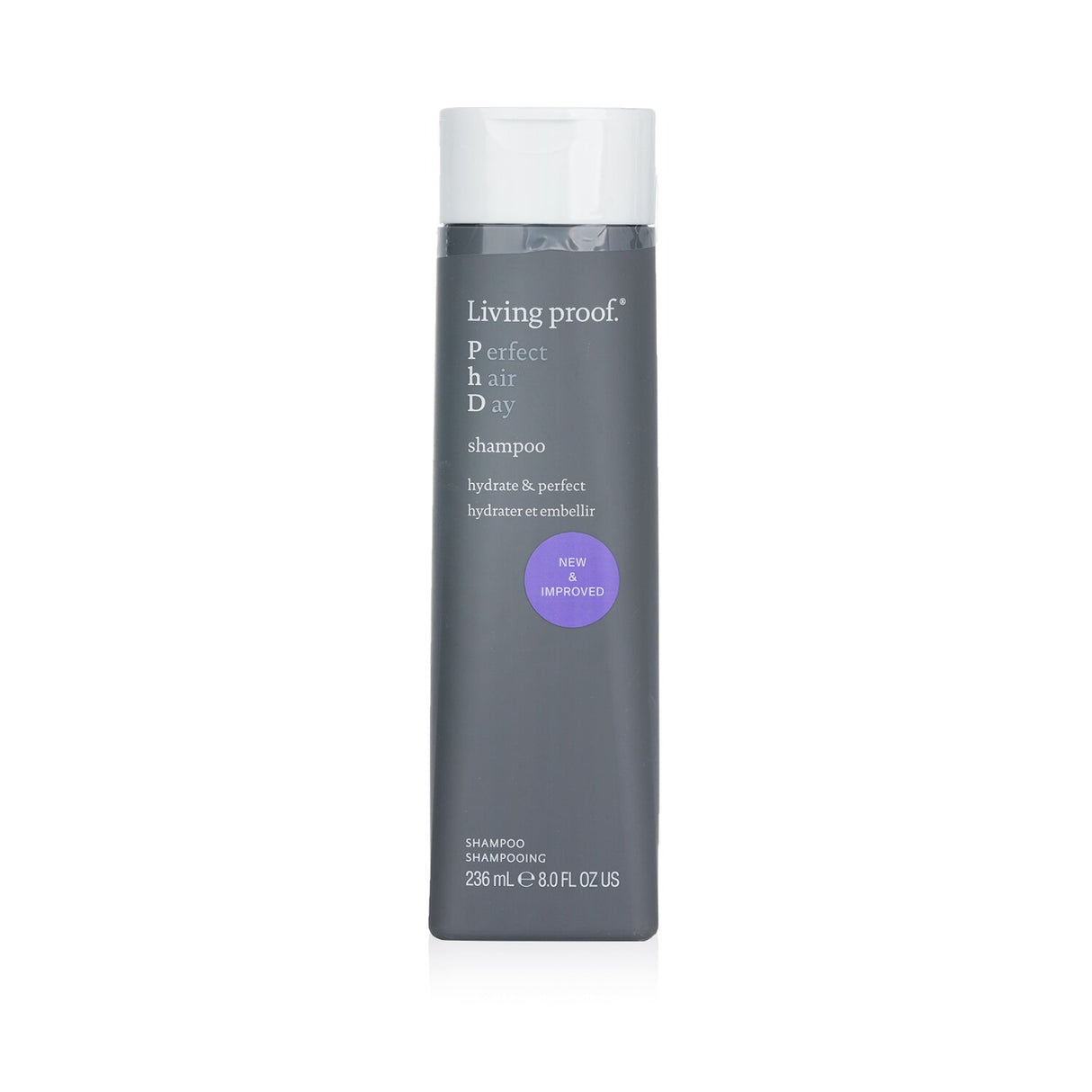 Living Proof Perfect Hair Day Shampoo in 236ml offers gentle hydration, shine enhancement, and sulfate-free cleansing for all hair types.