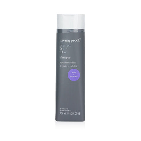 Living Proof Perfect Hair Day Shampoo in 236ml offers gentle hydration, shine enhancement, and sulfate-free cleansing for all hair types.