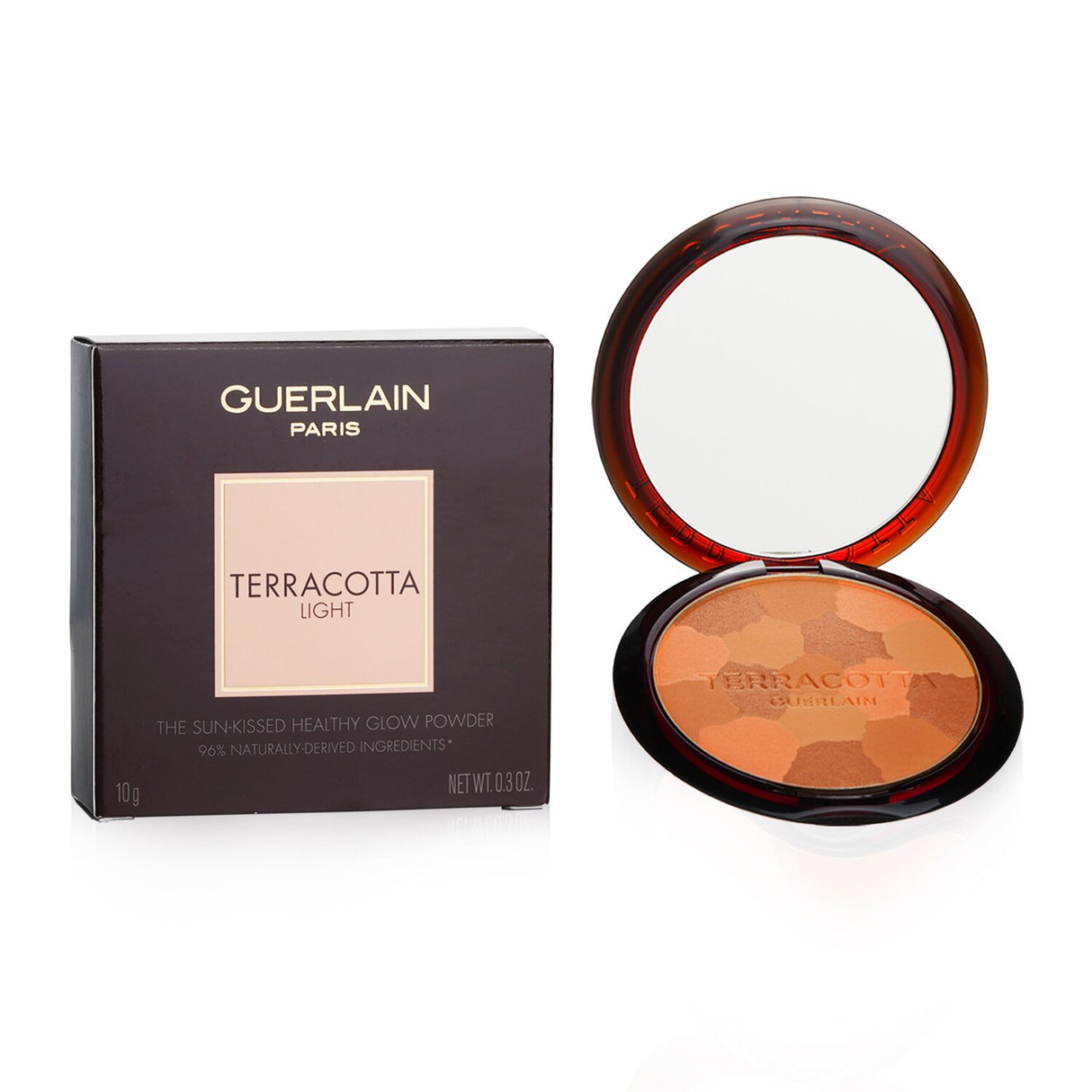 Sun-kissed bronzer featuring #03 Medium Warm shade, enriched with Moroccan honey for a radiant, natural glow on all skin tones.