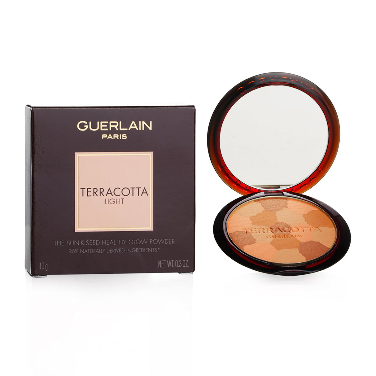 Guerlain Terracotta Light bronzer in #01 Light Warm offers a sun-kissed glow with lightweight, hydrating formula for all skin tones.