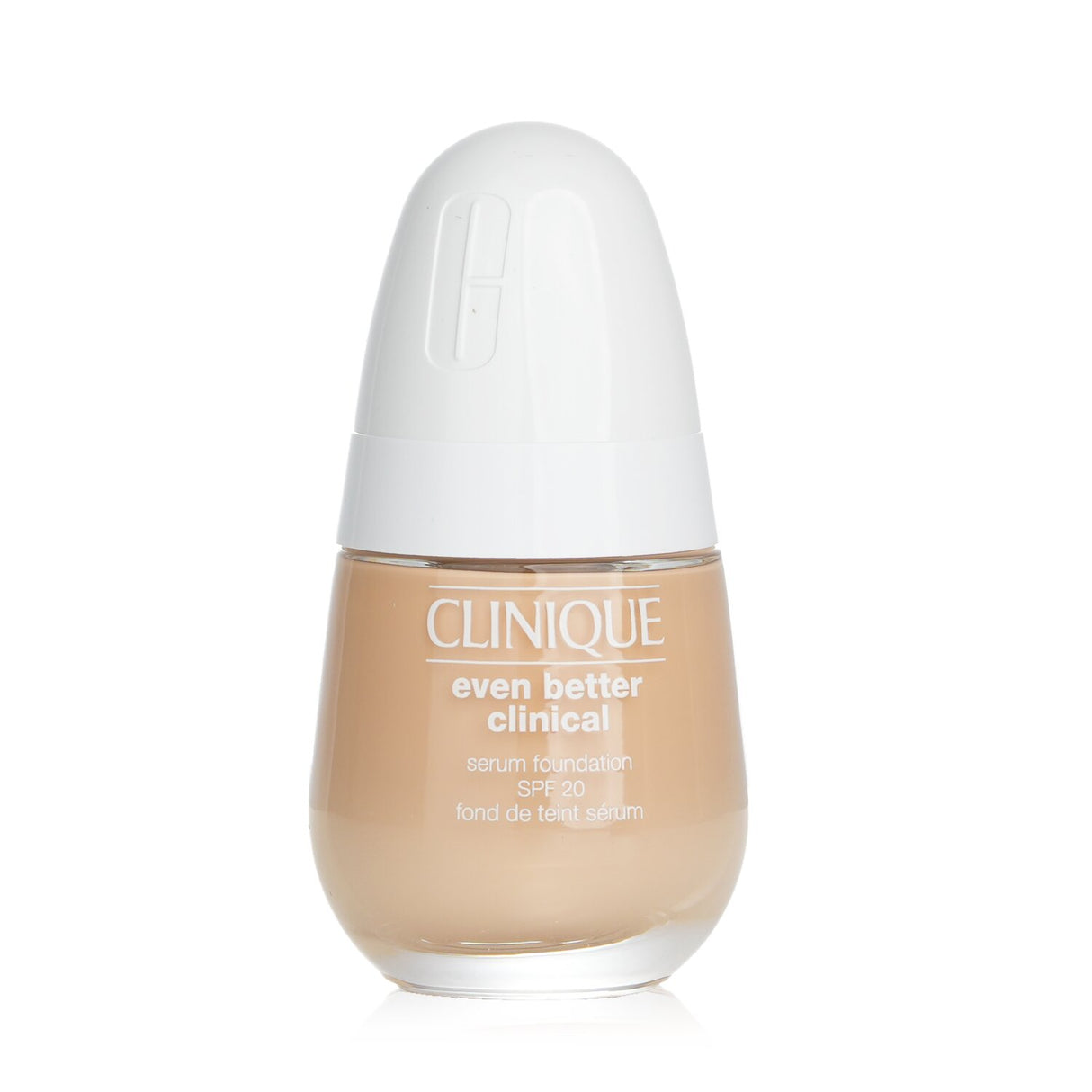 Clinique Even Better Clinical Serum Foundation SPF 20 in #CN 08 Linen, a lightweight waterproof foundation with skincare benefits.