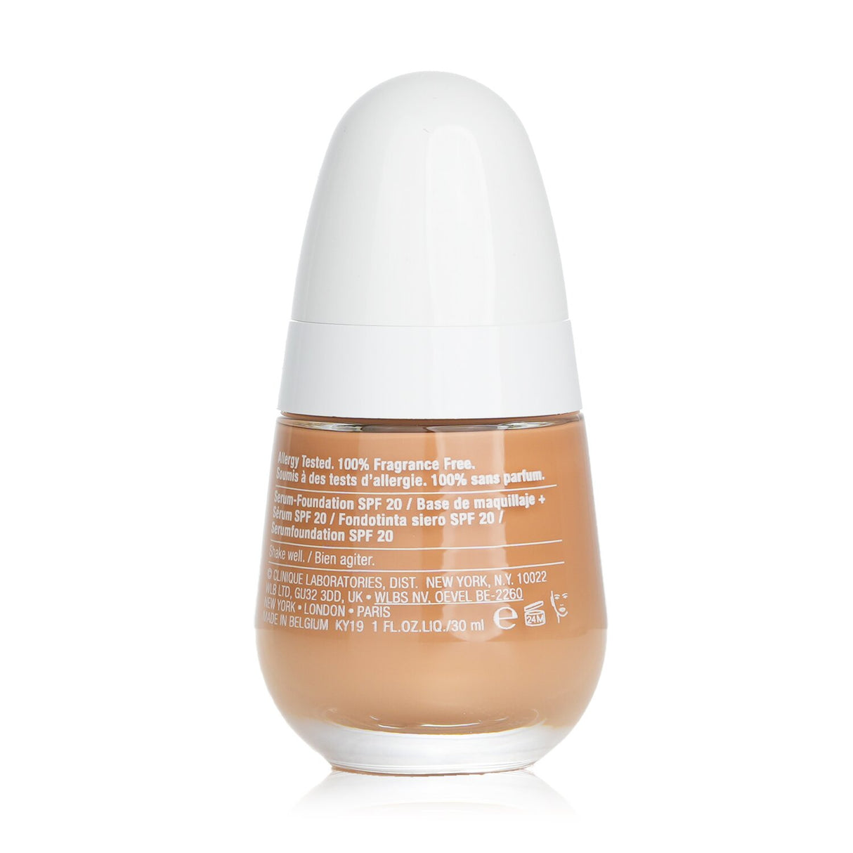 Clinique Even Better Clinical Serum Foundation SPF 20 in #CN 74 Beige, providing medium to full coverage and hydration.