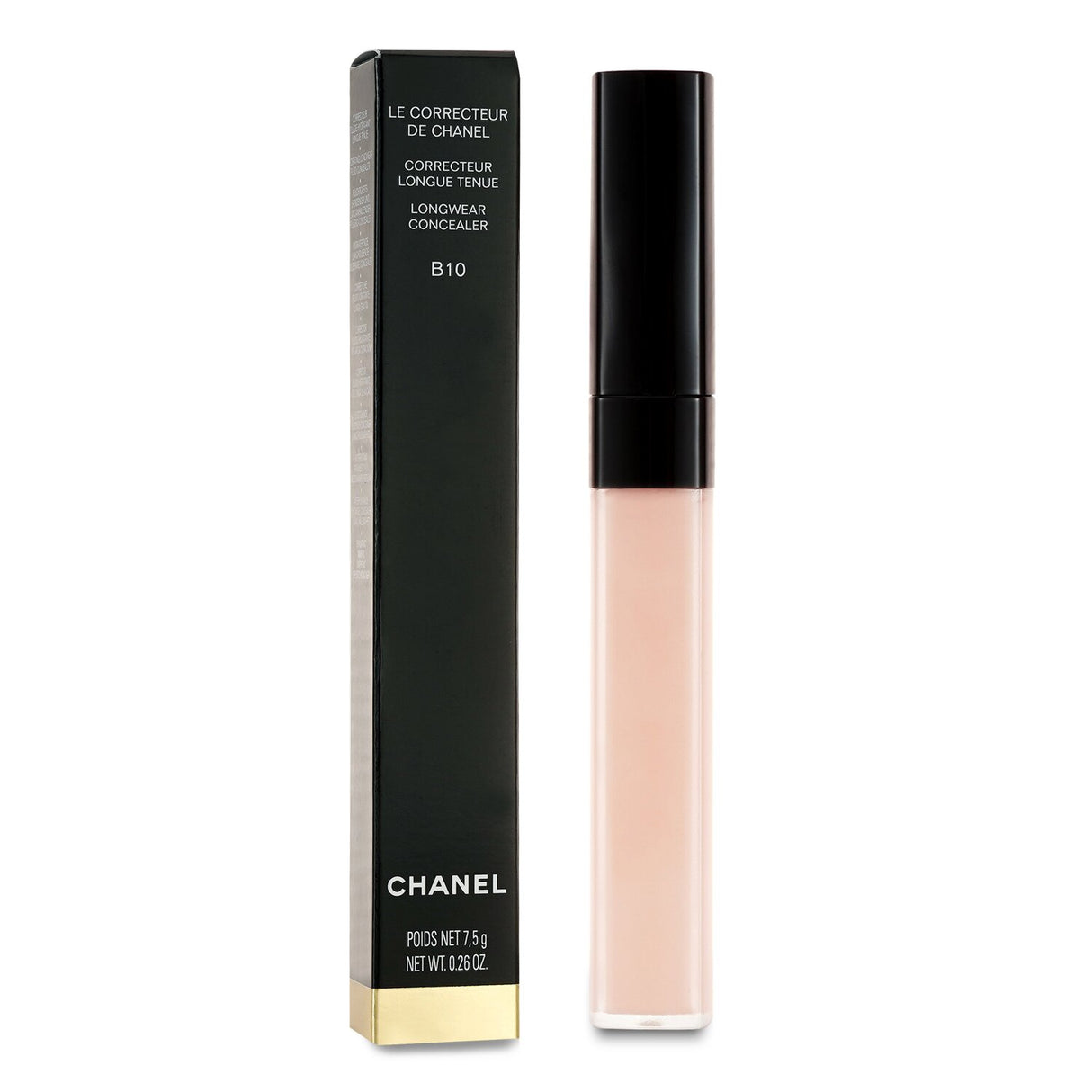 Chanel Longwear Concealer #B10 in 7.5g provides natural coverage, blurs imperfections, and brightens the complexion.