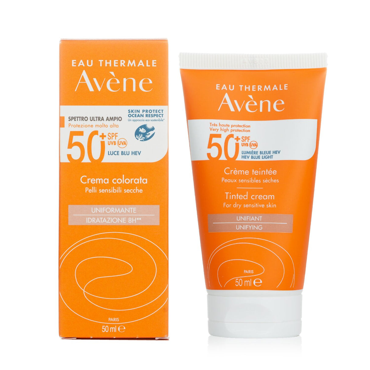 Avene - Very High Protection Tinted Cream SPF50+ - For Dry Sensitive Skin  - 50m