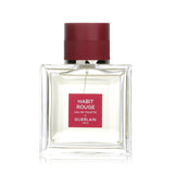 Guerlain Habit Rouge Eau De Toilette 50ml: Sophisticated men's fragrance with citrus amber notes in a stylish square bottle.