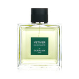 Guerlain Vetiver De Guerlain Paris Eau De Toilette bottle showcasing a sophisticated citrus woody scent for the modern man.