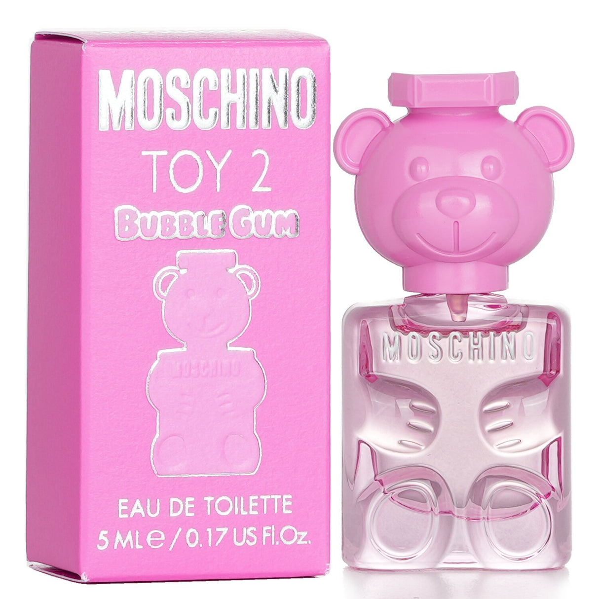 Moschino Toy 2 Bubble Gum Eau de Toilette - 5ml, a playful floral fruity scent for young women, with sweet bubble gum and fruity notes.