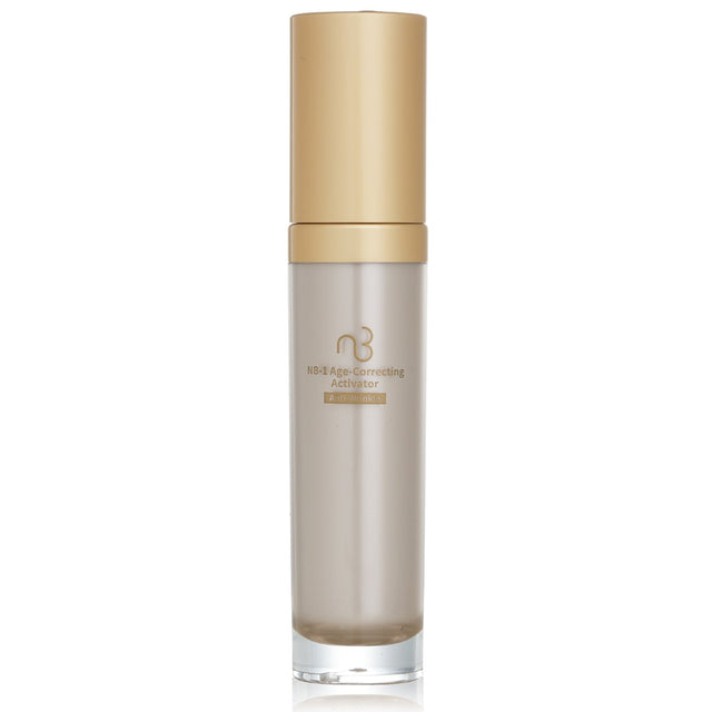 Natural Beauty NB-1 Age-Correcting Activator serum in a sleek 20ml bottle, designed to rejuvenate and renew aging skin.