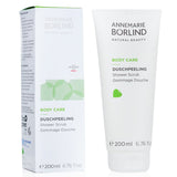 Luxurious vegan body scrub with organic aloe vera and bamboo extract, gently exfoliates, nourishes, and soothes sensitive skin.