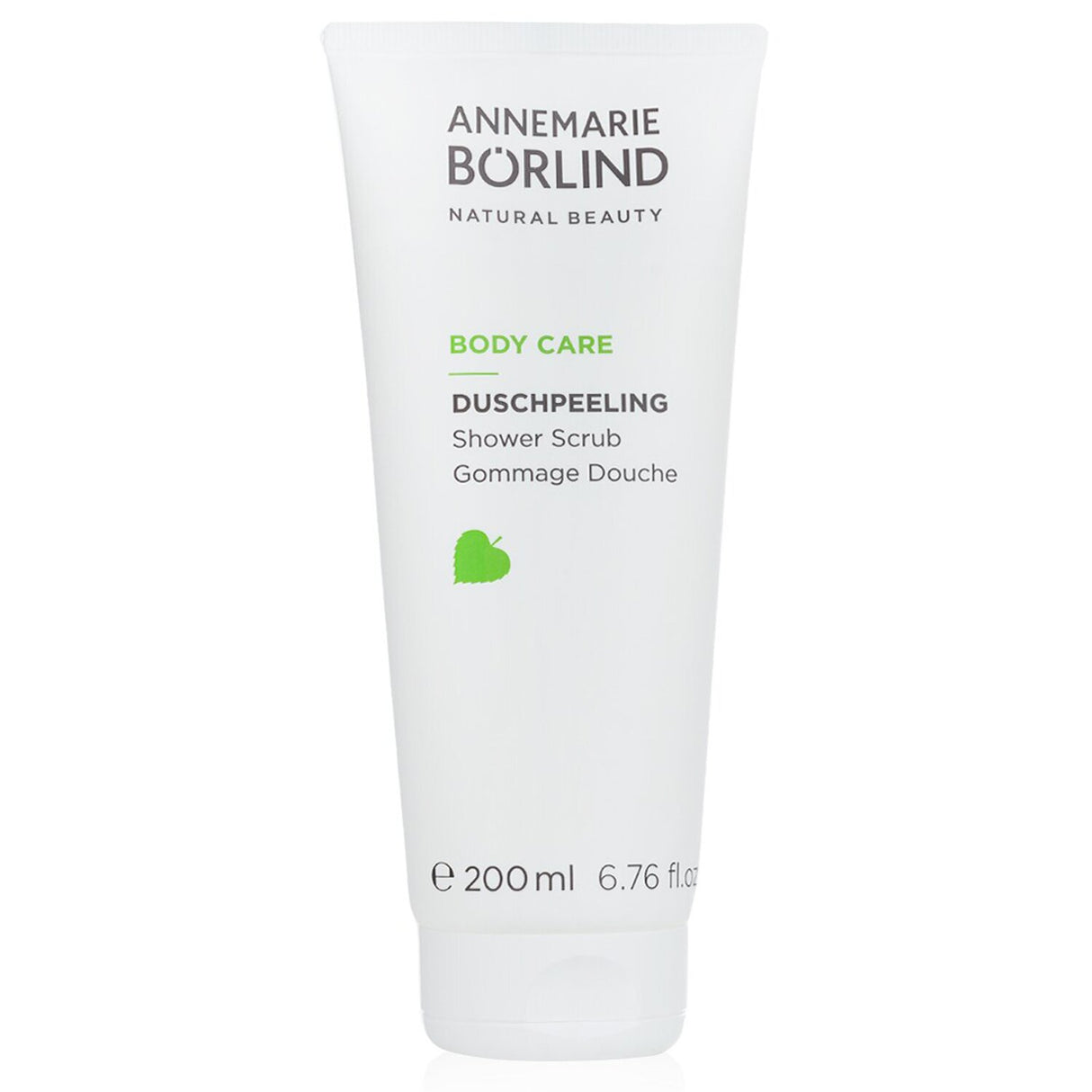 Natural body scrub with organic aloe vera and bamboo extract, promoting smooth, nourished skin for all types.