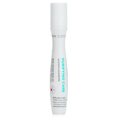 Vegan anti-pimple roll-on with organic yarrow and malic acid for oily, acne-prone skin in a 10ml applicator.