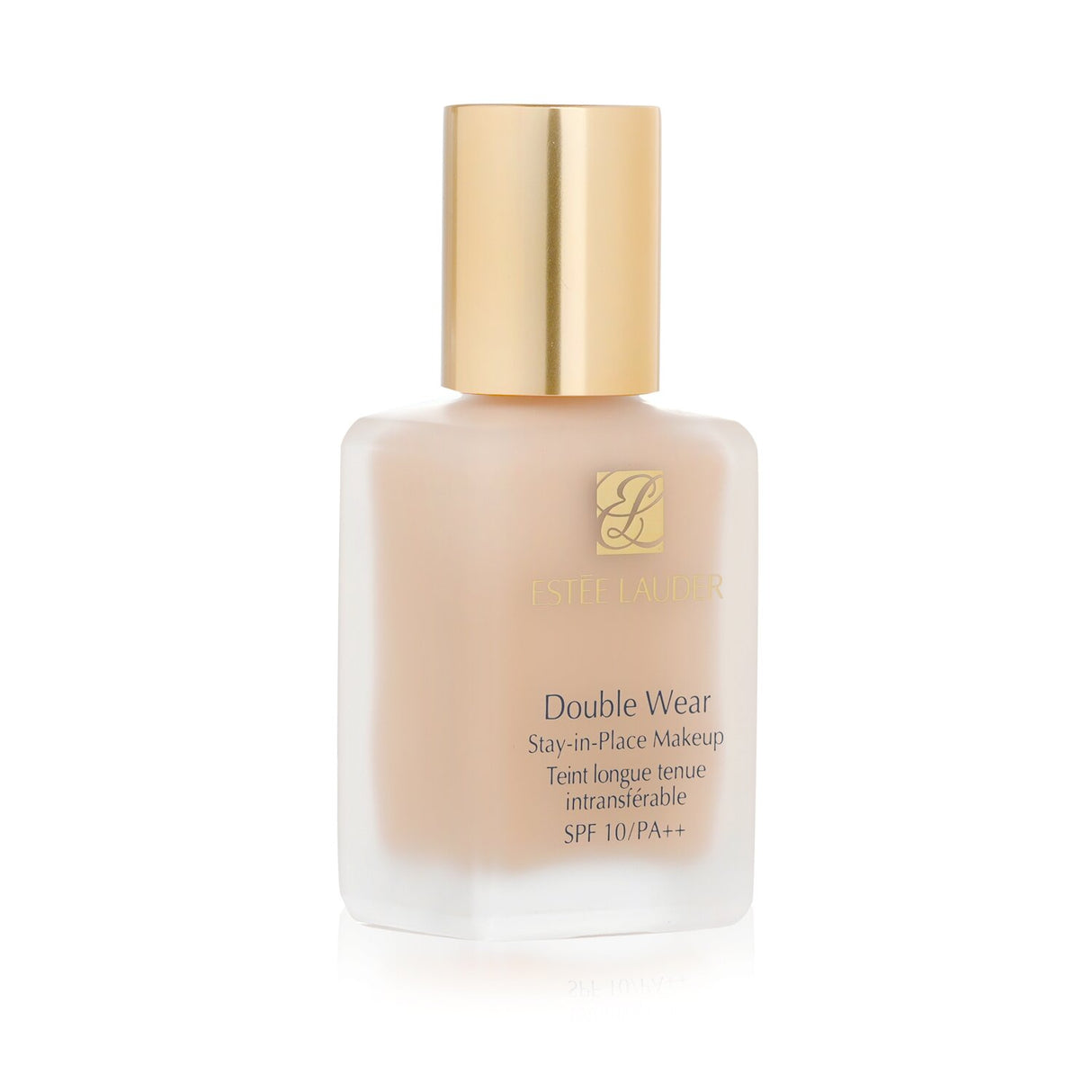 "Estee Lauder Double Wear foundation in Cool Vanilla, offering medium coverage and a semi-matte finish for all-day wear."