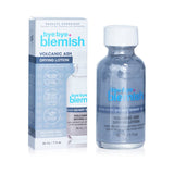 Volcanic ash drying lotion for acne treatment, reduces oil, soothes breakouts, and promotes clearer skin overnight.