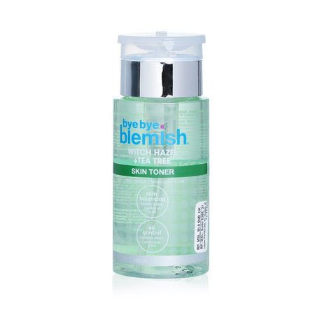 Bye Bye Blemish toner in 130ml bottle, featuring Witch Hazel and Tea Tree for purifying skin and reducing blemishes.