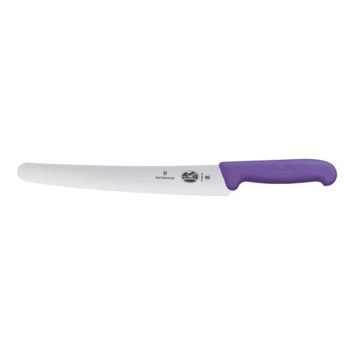 Victorinox Fibrox Curved Serrated Bread & Pastry Knife 26cm Purple