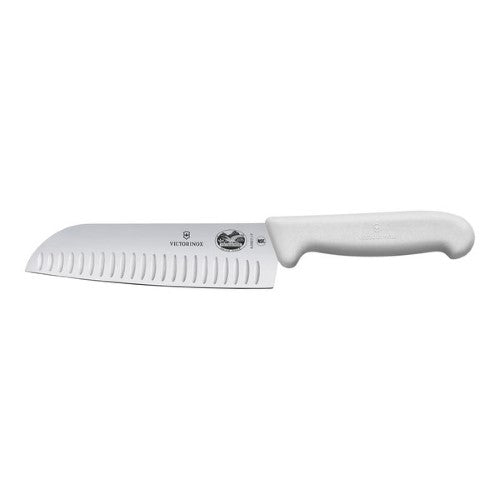 Victorinox Fibrox Granton Edge Santoku Knife 17cm White