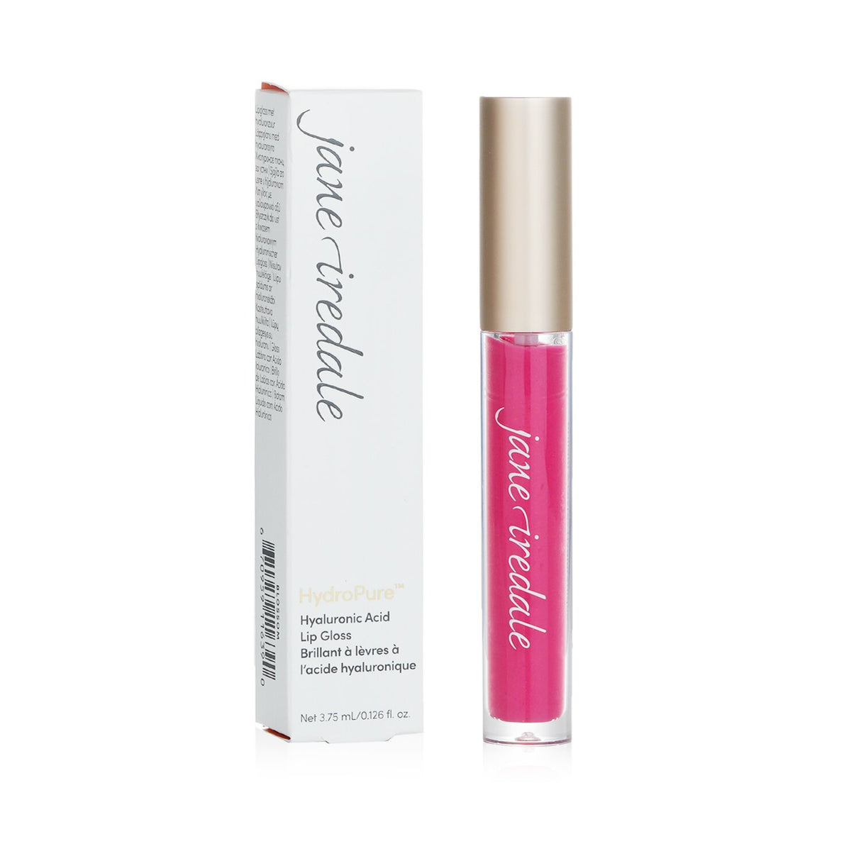 Jane Iredale HydroPure Hyaluronic Lip Gloss in Blossom, offering ultra-hydration and a plumping, non-sticky texture for smooth, healthy lips.