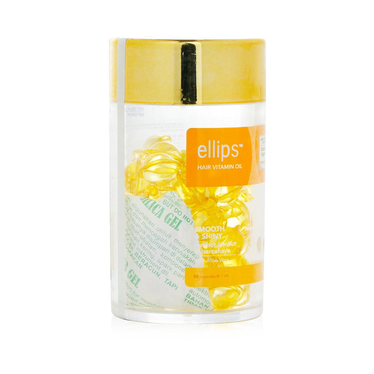 Hair Vitamin Oil in biodegradable capsules, enriched with Moroccan and argan oils for smooth, shiny, and healthy hair.