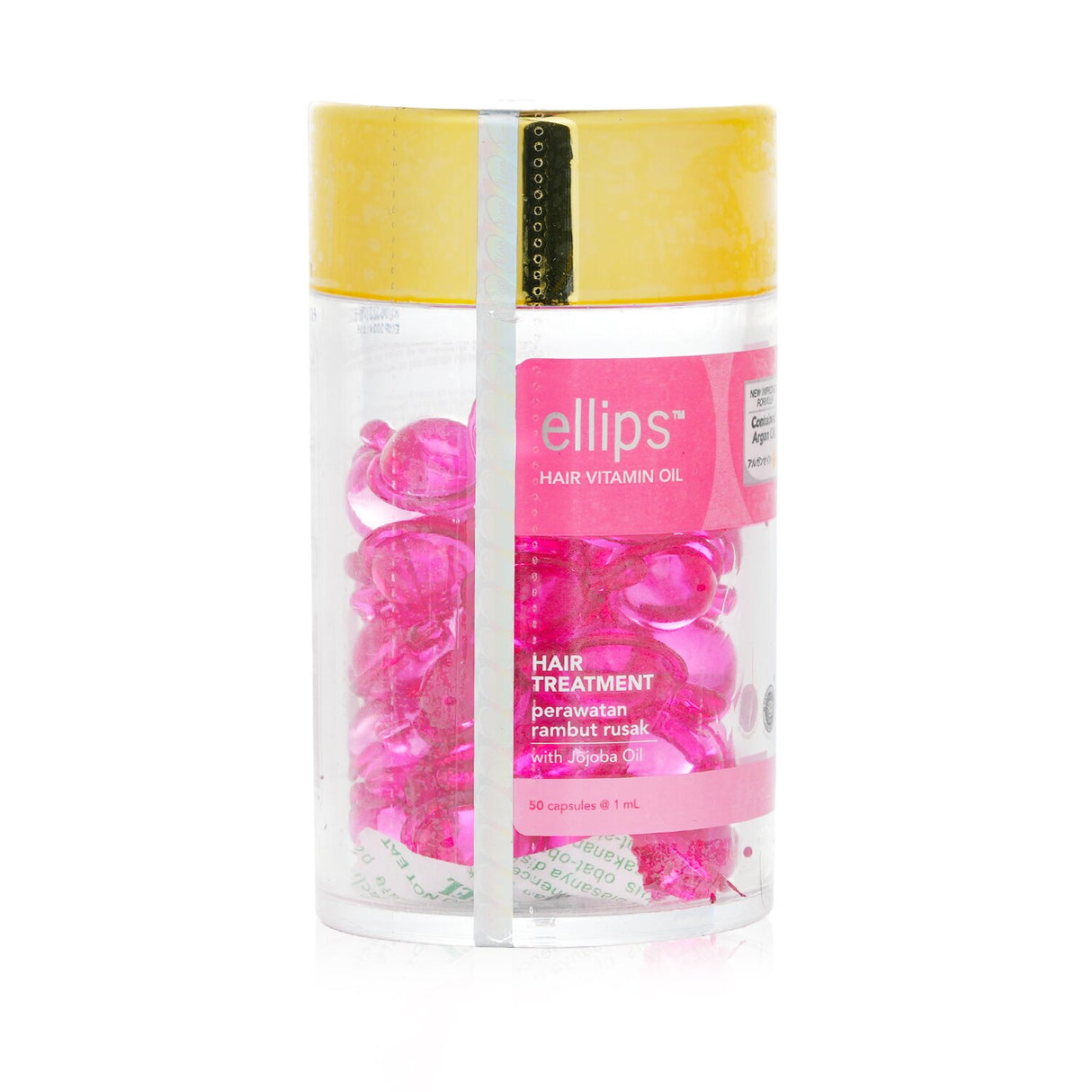 Ellips Hair Vitamin Oil capsules boost damaged hair's vitality with Moroccan, argan, and jojoba oils for instant hydration.