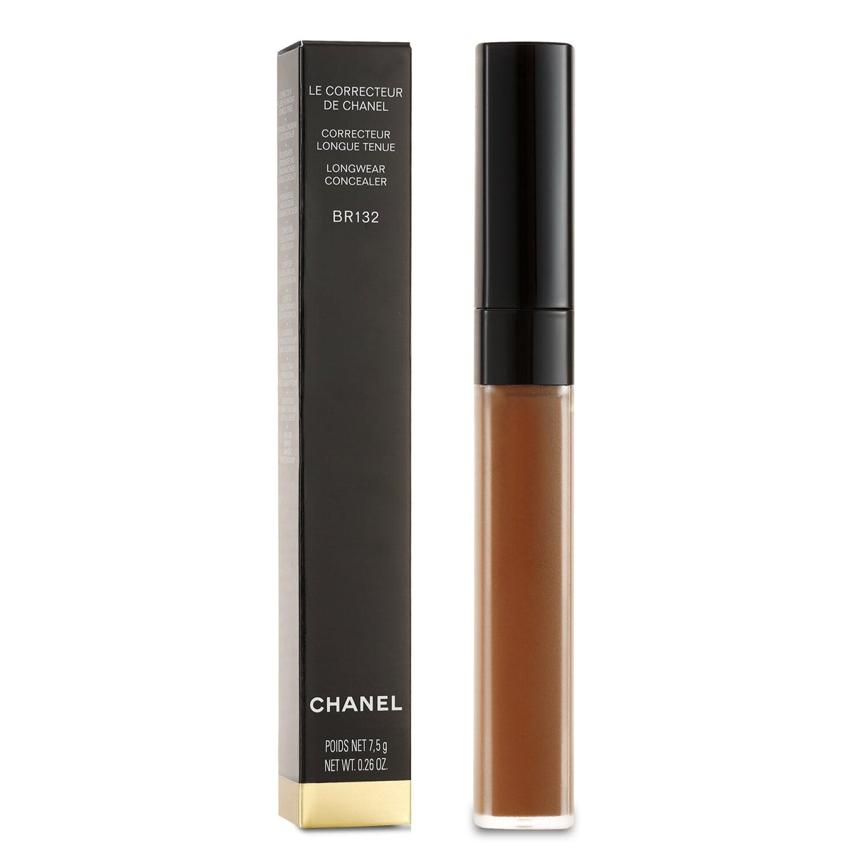 Chanel Longwear Concealer #BR132, 7.5g, offers buildable coverage, light-reflecting minerals & hydration for a radiant complexion.