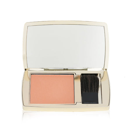 Silky powder blush in #320 Lover's Blush for a radiant glow, with mirror and brush for easy touch-ups.