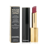 Chanel Rouge Allure L'extrait Lipstick #824 Rose Invincible, a satin lipstick offering 12-hour hydration and luminous color.