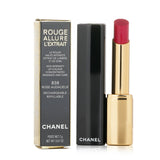 Chanel Rouge Allure L'extrait Lipstick #838 Rose Audacieux, a luxurious, intensely pigmented satin lipstick in a chic case.