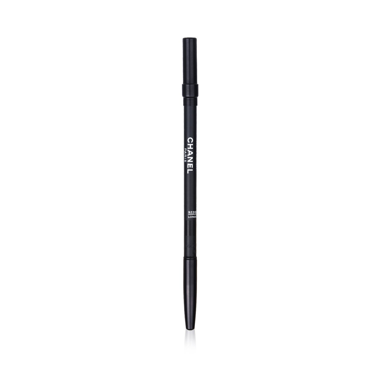 Chanel Le Crayon Yeux #01 Noir Black eyeliner pencil, offering precise matte lines and a rich, velvety finish for stunning eyes.